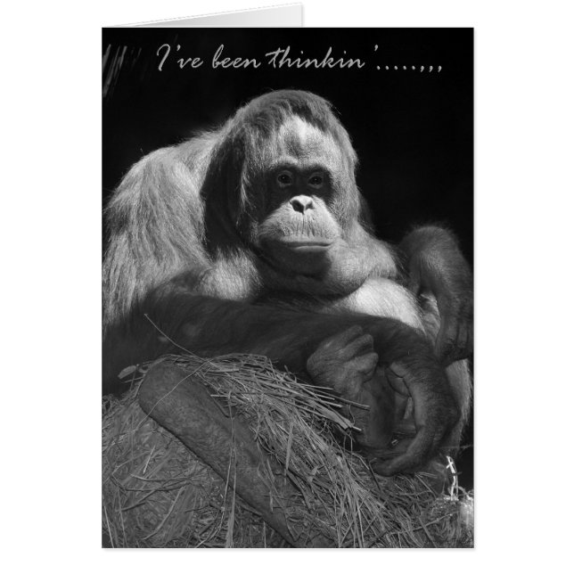 Cartão Eu estive pensando (Frente)