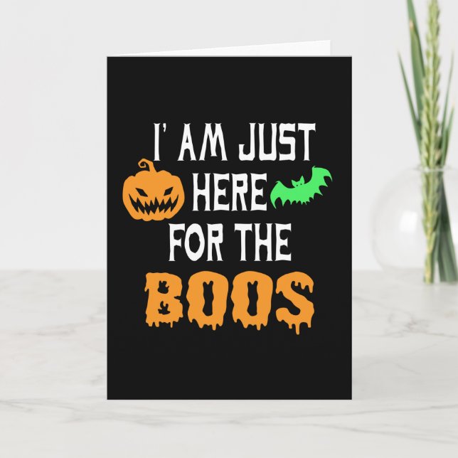 Cartão Eu estou aqui perto dos boos (Frente)