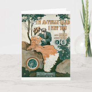 Cartão Eu estou contente terrível mim encontrei-o