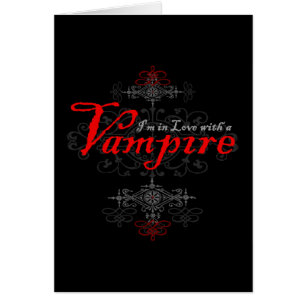 Cartão Eu estou no amor com um vampiro