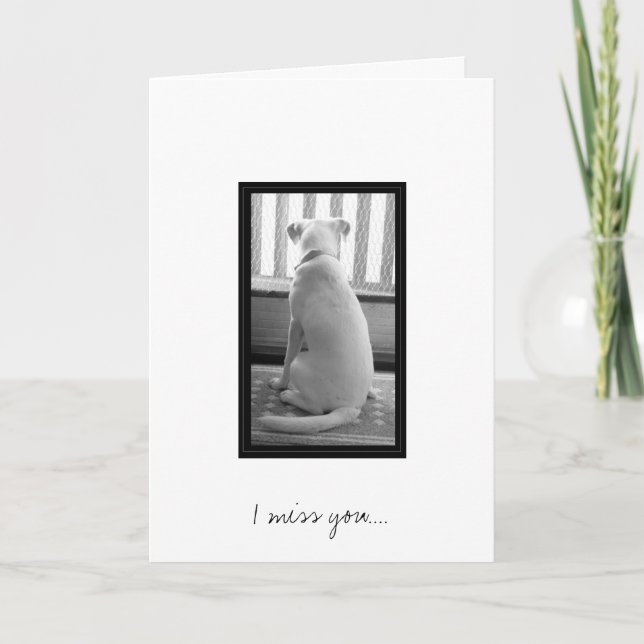 Cartão Eu falto-o…. (Frente)