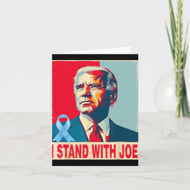 Cartão Eu Fico Com Joe Biden (Frente)