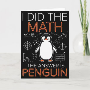 Cartão Eu Fiz A Matemática A Resposta É Professor De Mate