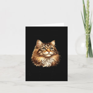 Cartão Eu fui ensinado a pensar antes de agir Gato engraç