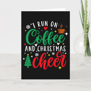 Cartão Eu Funciono Com Café E Alegria De Natal Café Diver