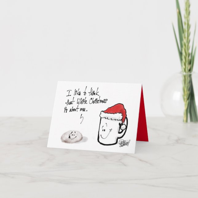 Cartão Eu gostaria de pensar... (Frente)