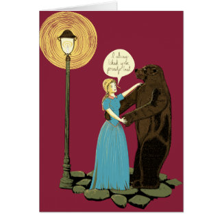 Cartão Eu gostei sempre de seu papa de aveia melhor