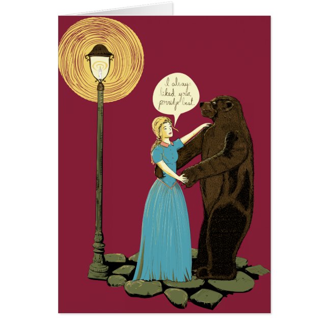 Cartão Eu gostei sempre de seu papa de aveia melhor (Frente)