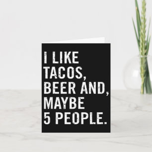 Cartão Eu Gosto De Tacos Cinco De Mayo