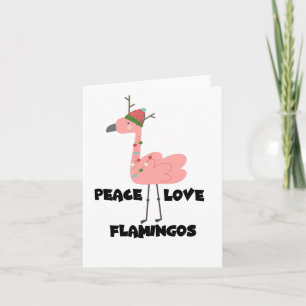 Cartão Eu Gosto Muito De Flamingos, Flamingos De Paz