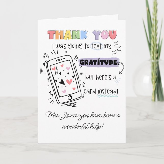 Cartão Eu ia mandar SMS para o professor SENCO SEN (Frente)