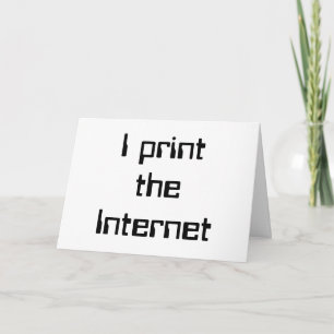 Cartão Eu impressão a Internet