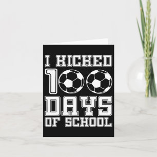 Cartão Eu Joguei 100 Dias De Esporte De 100 Dias Na Escol
