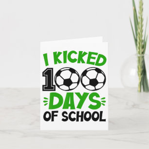 Cartão Eu Joguei 100 Dias De Esporte De 100 Dias Na Escol