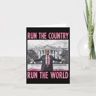 Cartão Eu Lidero O País E O Mundo Engraçado Trump 1