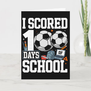 Cartão Eu Marquei 100 Dias De Escola Amante De Futebol 10