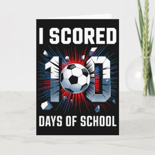 Cartão Eu Marquei 100 Dias De Futebol Escolar 100º Dia De