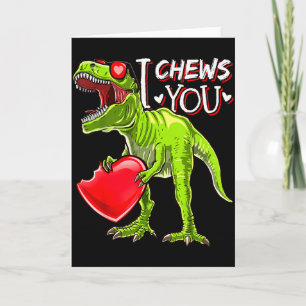 Cartão Eu Mastigo Você Camisas De Dinossauro T Rex Do Dia