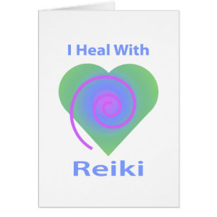 Cartão Eu me curo com Reiki