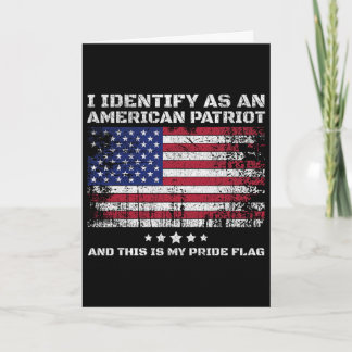 Cartão Eu Me Identifico Como Um Patriota Americano E Isto