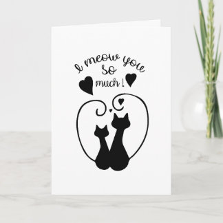 Cartão Eu miau para você tanto