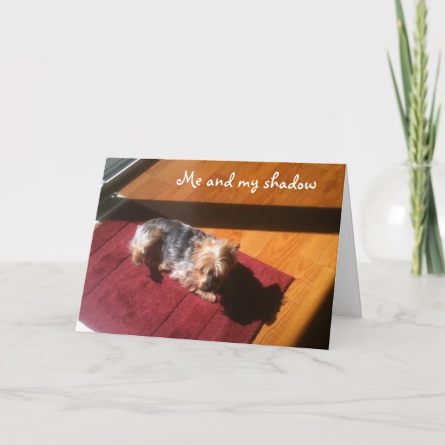 CARTÃO EU/MINHA SOMBRA QUEREMOS QUE VOCÊ FELIZ ANIVERSÁRI (Frente)