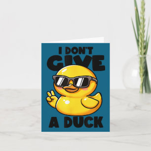 Cartão Eu não dou amante de pato divertido dono de pato r