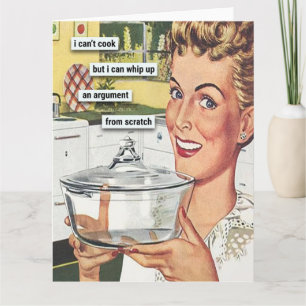 Cartão Eu não posso cozinhar