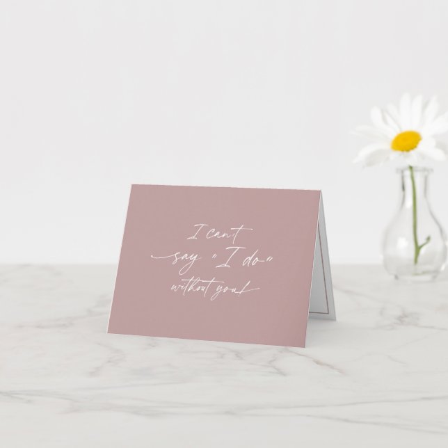 Cartão Eu não posso dizer que não tenho você, proposta da (Planta pequena)