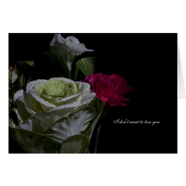 Cartão Eu não quero te perder (Frente Horizontal)