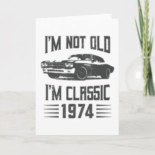 Cartão Eu não sou velho, sou clássico de 1974, 50º carro 