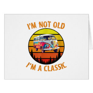 Cartão Eu não sou velho. Sou um carro clássico... retro V
