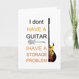 Cartão eu não tenho um problema de guitarra, eu tenho um