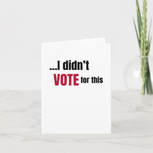 Cartão Eu não votei para este 1