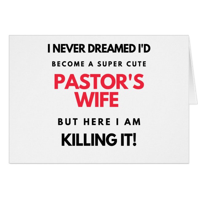 Cartão Eu nunca sonhei que me tornaria um super bonito. (Frente Horizontal)