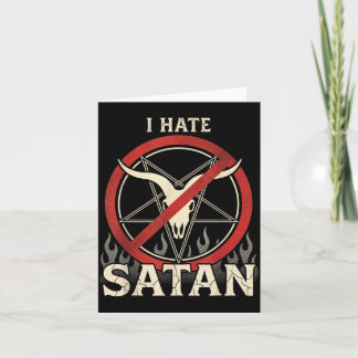 Cartão Eu Odeio Satanás