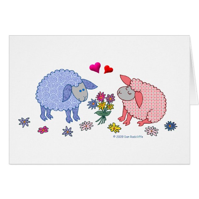 Cartão Eu olhei-o e vi-o a outra metade de mim (Frente Horizontal)