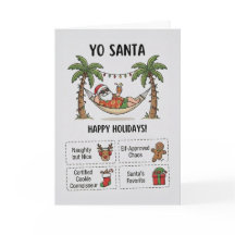 Eu Papai Noel Engraçado Natal de Verão Tropical Fé