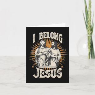 Cartão Eu Pertenço A Jesus, Christian Vintage Jesus