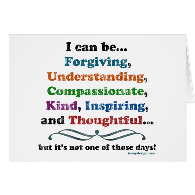 Cartão Eu posso perdoar (Frente Horizontal)