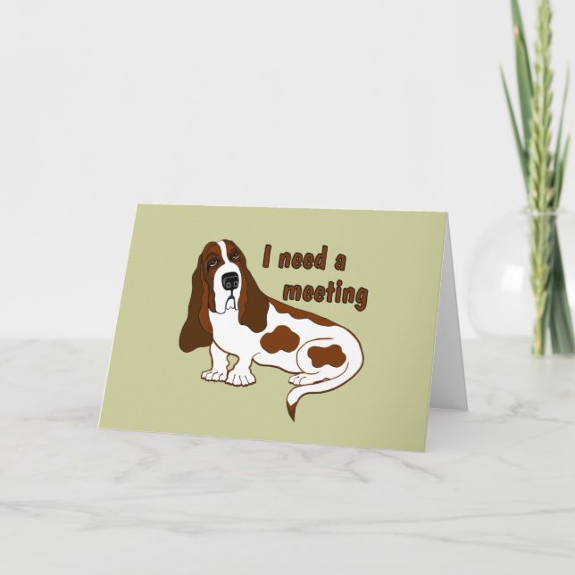 Cartão Eu Preciso de uma Reunião (Frente)