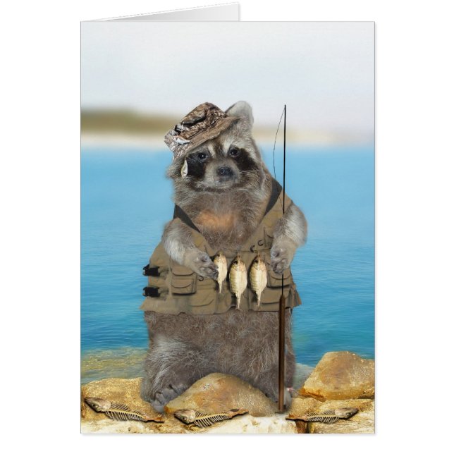 Cartão Eu Preferencialmente A Pescar (Frente)