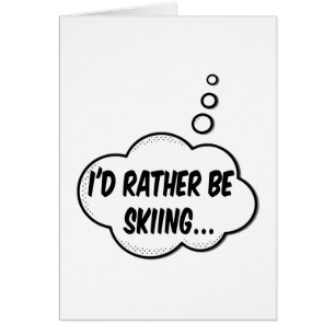 Cartão Eu Preferencialmente De Esquiar