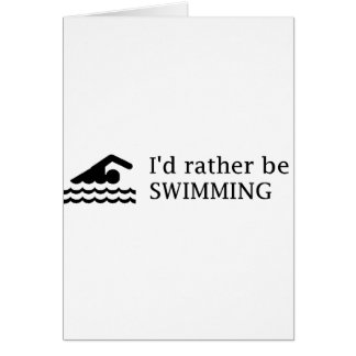 Cartão Eu preferencialmente ESTARIA NADANDO