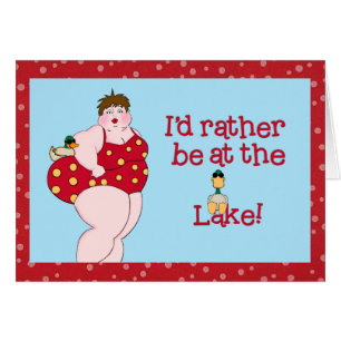 Cartão "Eu Preferencialmente No Lago"