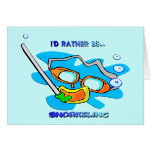 Cartão Eu preferencialmente Snorkeling