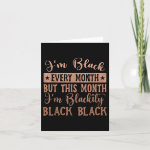 Cartão Eu Preto Negro Negro Preto A Cada Mês Histórico