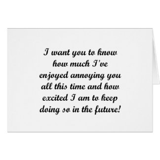 Cartão Eu quero-o saber