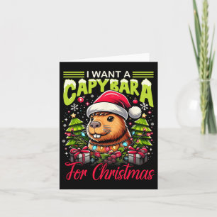 Cartão Eu Quero Uma Capybara Para O Matriz Da Família Paj