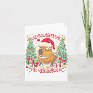 Cartão Eu Quero Uma Capybara Para O Matriz Da Família Paj